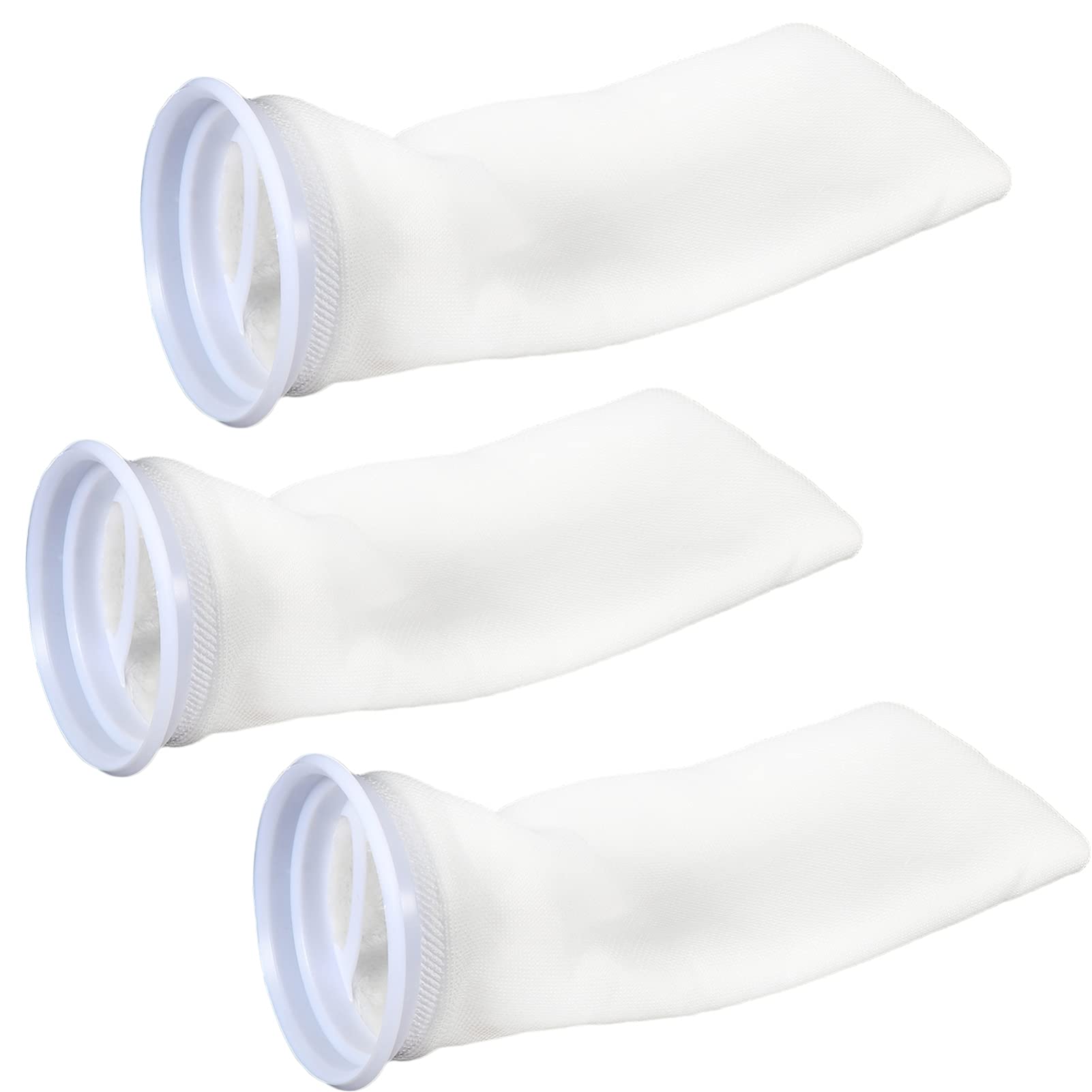 POPETPOP 3-Piece Sink Strainer Filter Set - Felt Filter Bags for Aquarium, Fish Tank, and Sump - Durable Cotton Filter Socks for Water Filtration - Perfect for Home Aquariums, Fish Tanks, and Water Cleaning Accessories