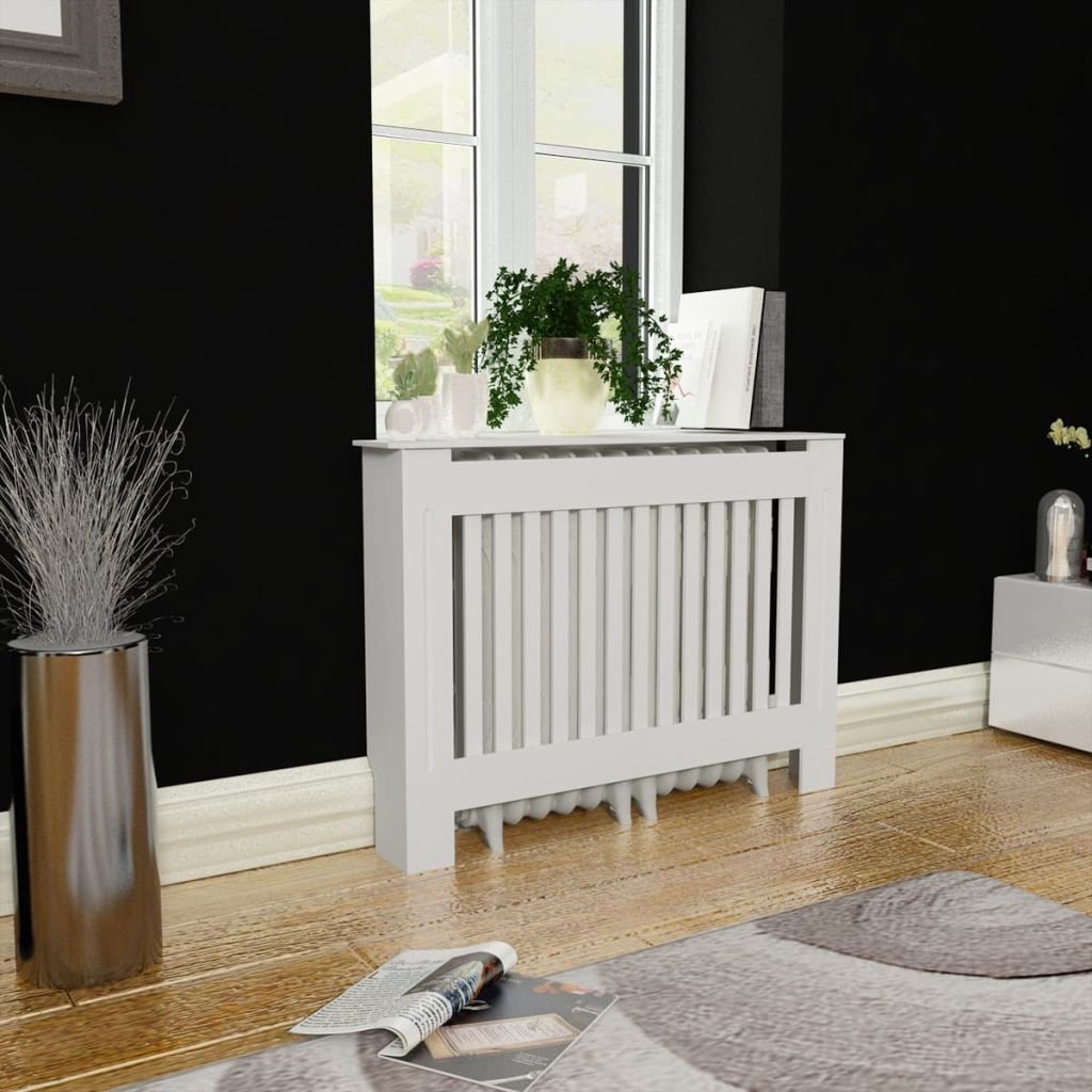 White MDF Freestanding Radiator Cover Cabinet 44