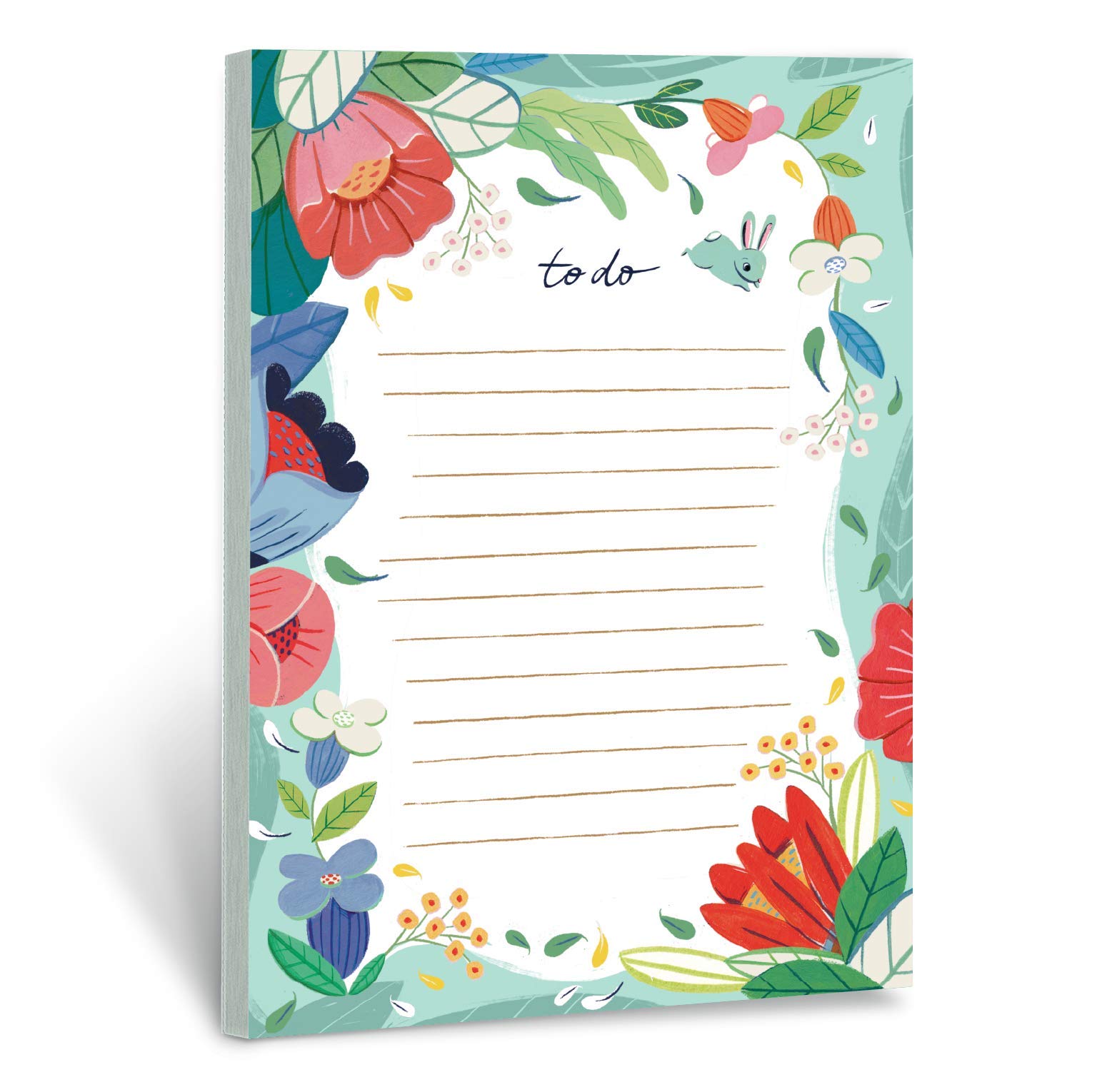 Floral To-Do List Notepads Set of 3 - Cute Memo Pads for Office, School & Home Organization - Ana Sanfelippo Design - Perfect for Daily Tasks, Grocery Lists & Reminders