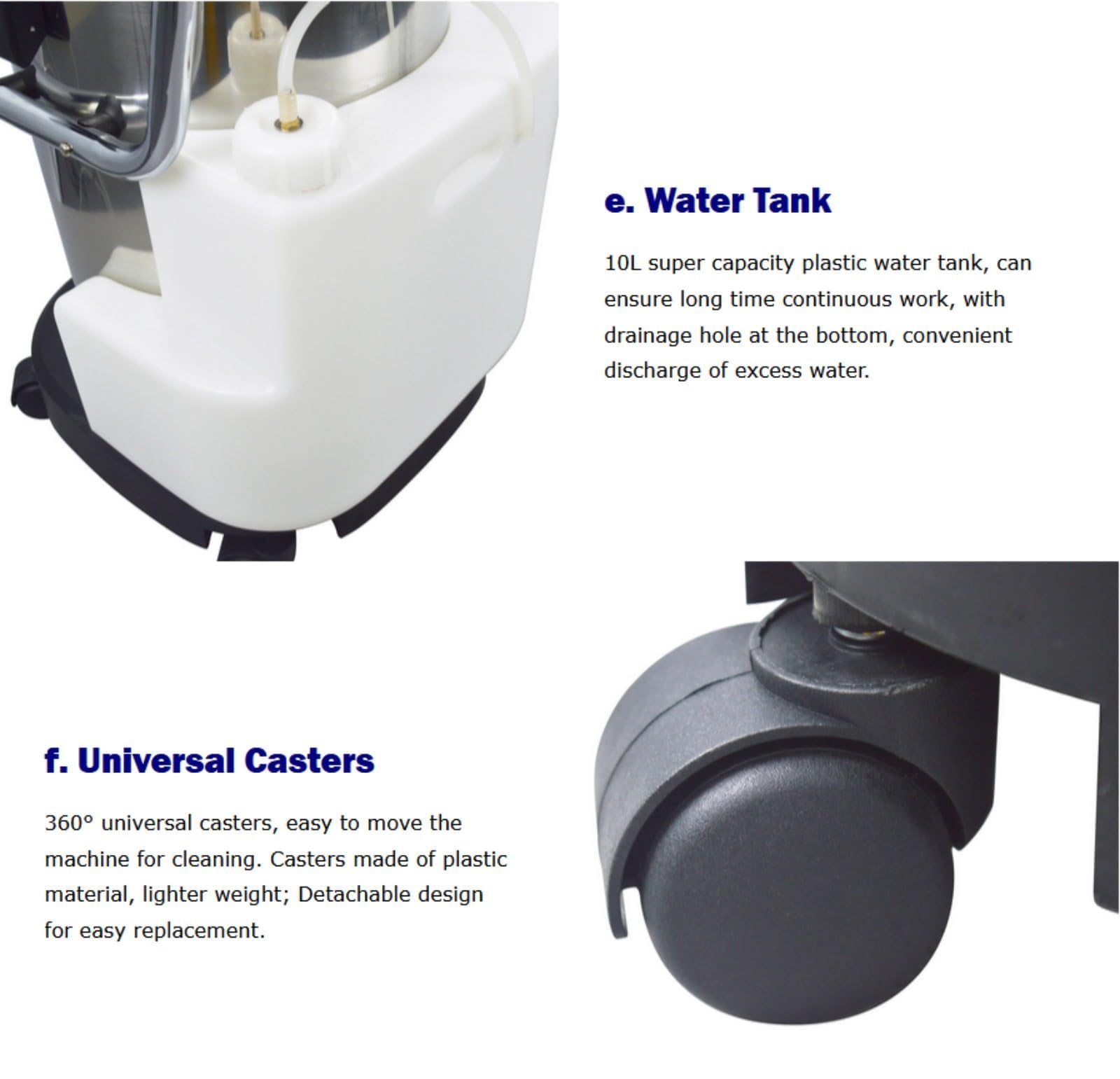 110V Commercial Carpet Cleaning Machine, 30L 1000W Heavy-Duty Carpet Vacuum Extractor, 3-in-1 Carpet Steamer for Deep Cleaning Carpets, Curtains & Sofas - Perfect for Hotels, Offices & Home Use