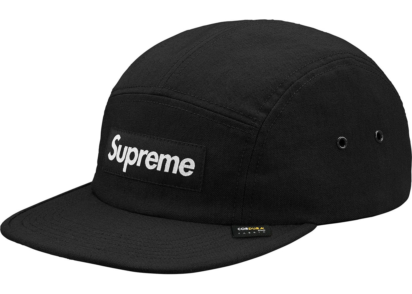 Supreme Cordura Camp Cap - Black Unisex Adjustable Baseball Hat for Outdoor & Streetwear Fashion | Hiking, Travel, Casual Wear