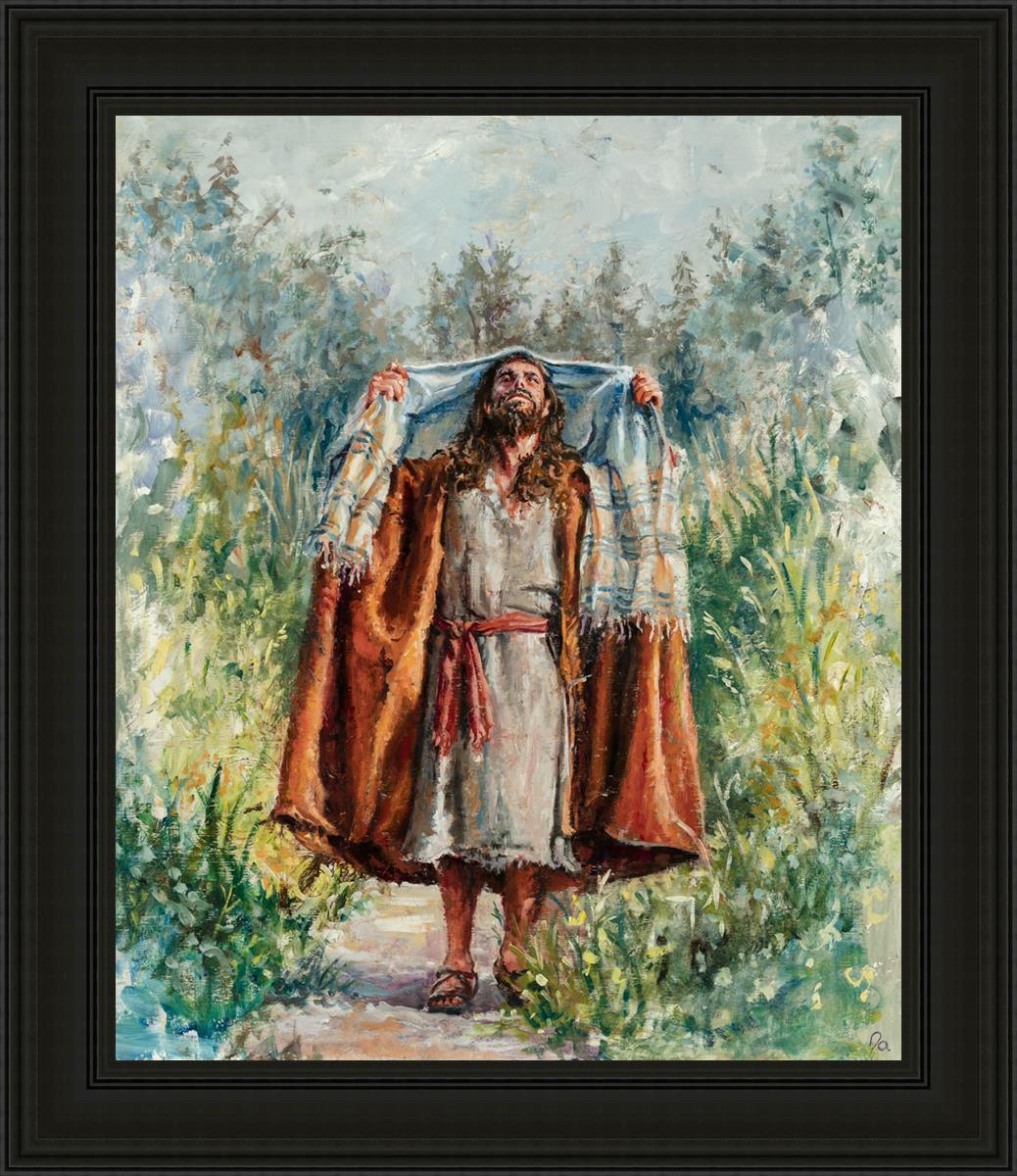 Jesus in the Wilderness - Religious Wall Art for Home & Church Decor - Inspirational Christian Gift for Prayer & Meditation Spaces