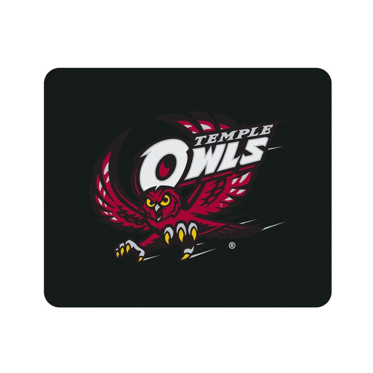 OTM Essentials Temple University Standard Fabric Mouse Pad - Non-Slip Desk Accessory for Gaming & Office Use - Classic Design for Computers & Laptops - Perfect for Work, School & Home Office Setup