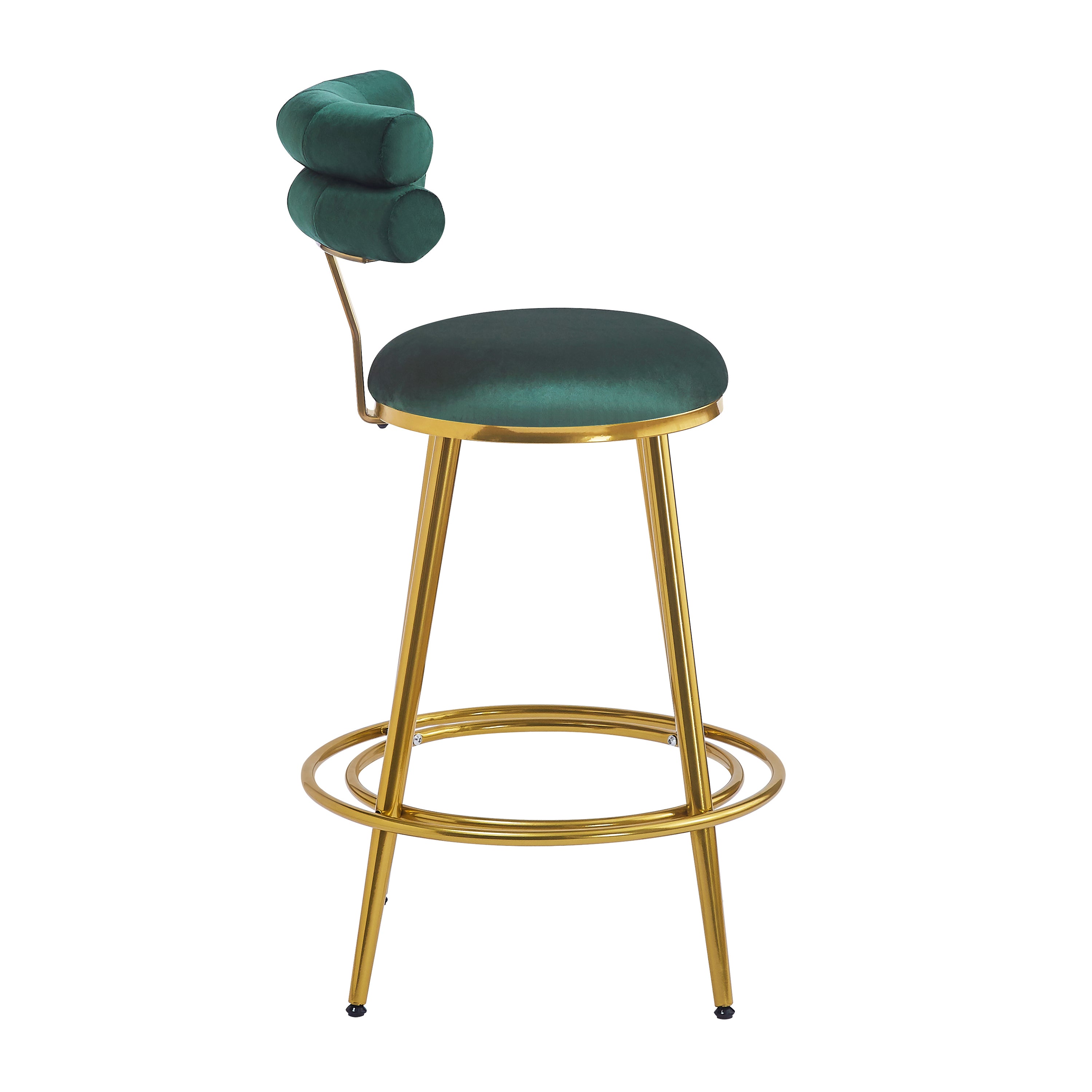 Modern Velvet Counter Stools Set of 2 - 27.65