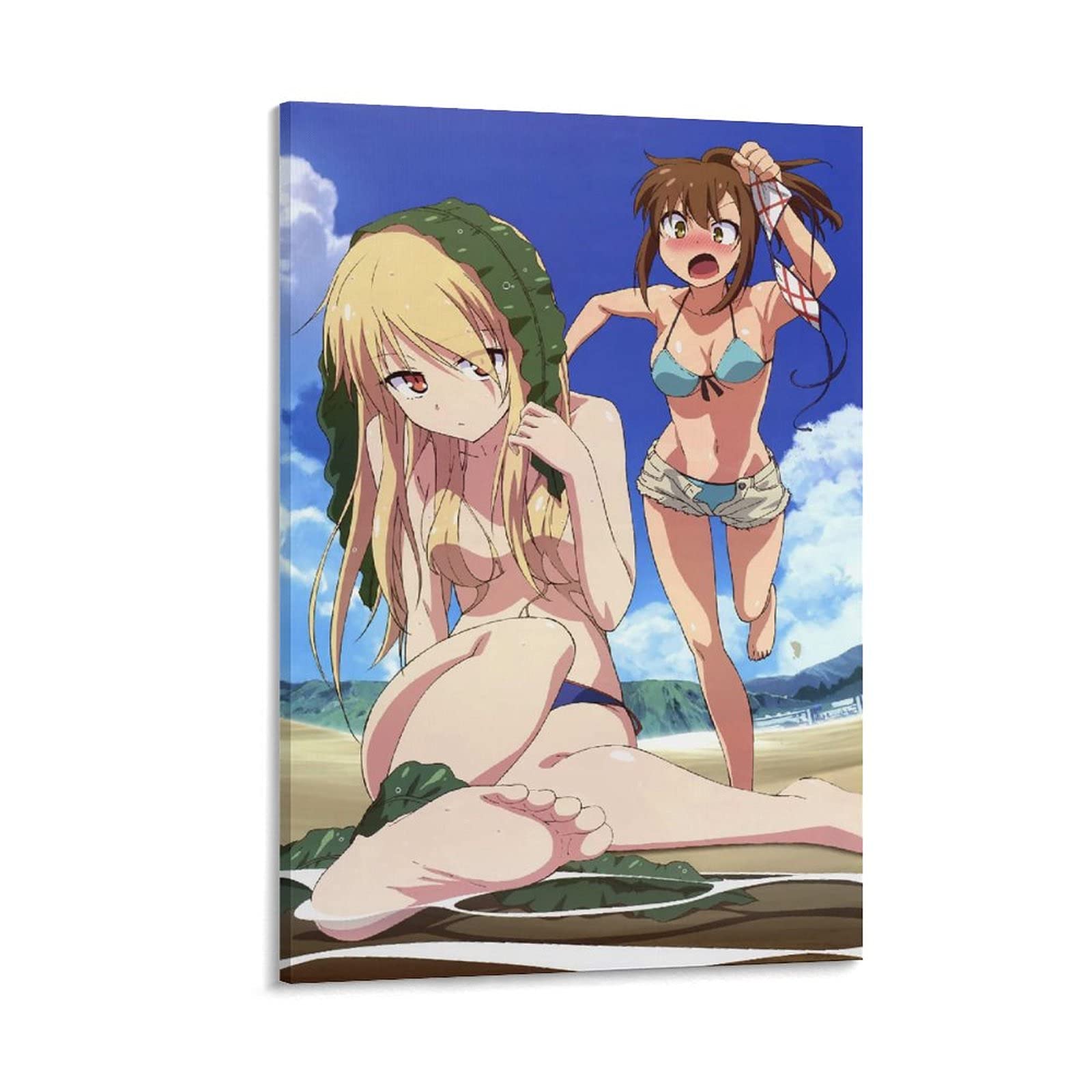 YARUN Sakurasou no Pet na Kanojo Anime Poster - Sexy Canvas Wall Art Print (24x36 inches / 60x90cm) Framed or Unframed - Modern Home Decor, Bedroom Aesthetic, Anime Gift for Otaku Fans | Perfect for Anime Room Decor, Office Display & Collector's Item
