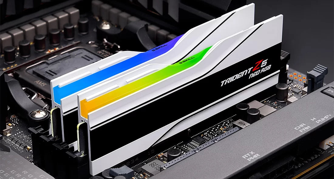 G.Skill Trident Z5 Neo RGB DDR5 RAM 32GB (2x16GB) 6000/6400MT/s AMD EXPO Ready - High Performance Gaming & Overclocking Memory for AMD Ryzen PCs