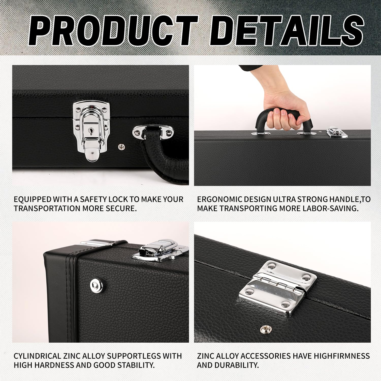 Premium GHOSTFIRE Hardwood Electric Guitar Case - Heavy Duty Protection for ST/TL Models | Perfect for Travel, Gigging & Long-Term Storage