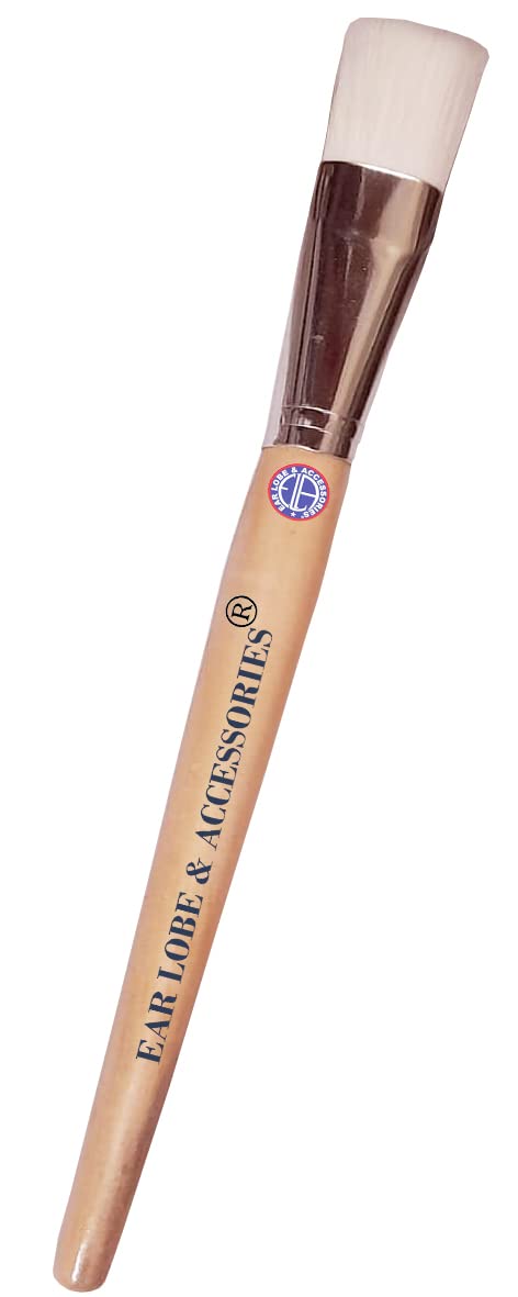 Wooden Handle Facial Massage Brush for Ear Lobe & Skin Care - 1 Pack - Perfect for Daily Skincare Routine & Spa Treatments