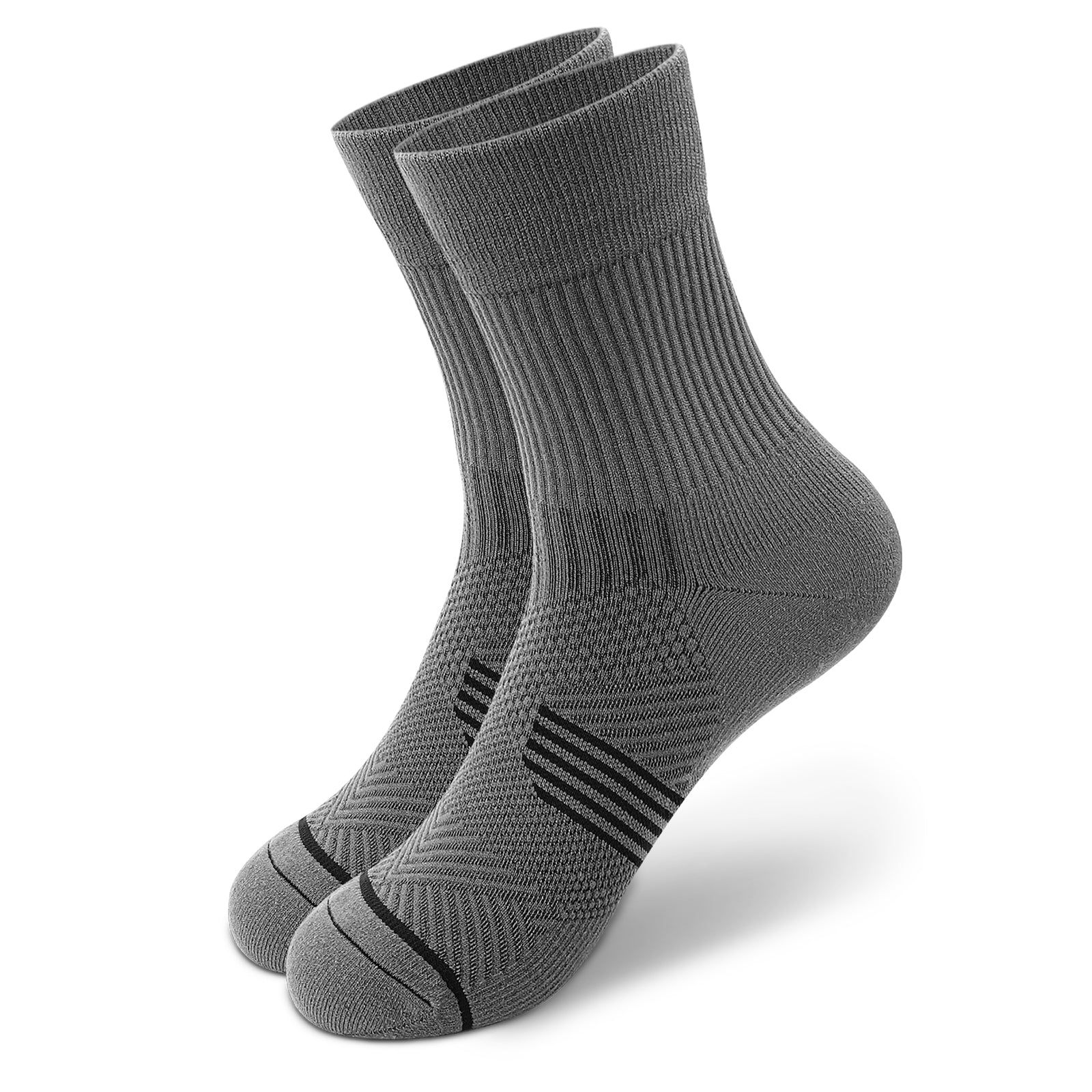 GECKOMAN x PAPLUS Compression Athletic Crew Socks for Men & Women - Moisture-Wicking Performance Socks for Running, Hiking & Sports - Best Workout Socks for Athletes