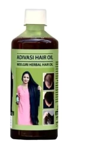 SAURA Adivasi Ayurvedic Neelgiri Hair Growth Oil for Men & Women - 250ml (2 Pack) | Natural Hair Care Solution for Thicker, Stronger Hair | Perfect for Daily Use & Scalp Massage