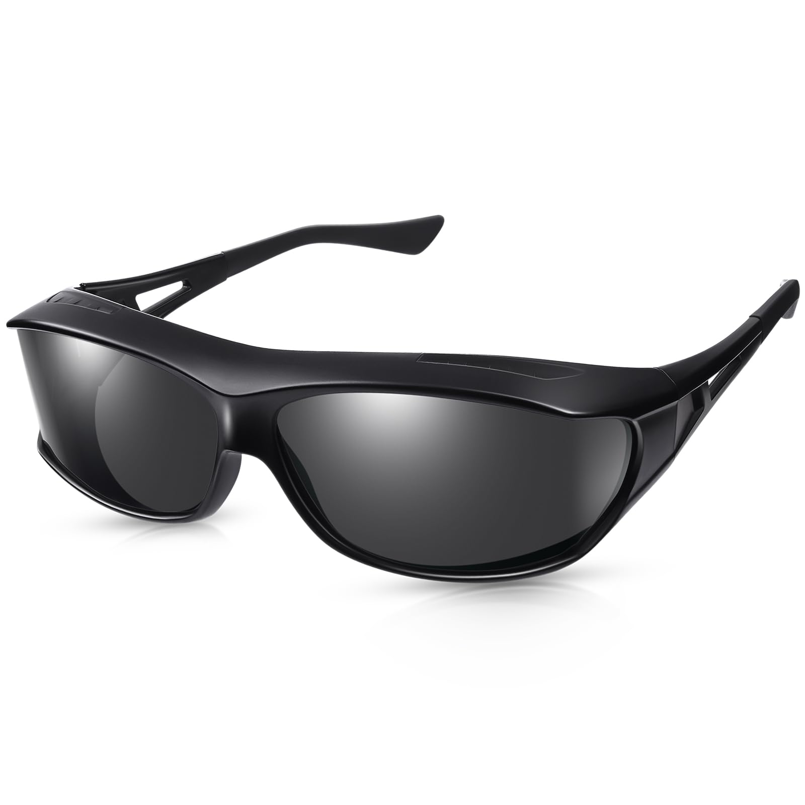 Polarized Sunglasses for Men - UV400 Protection Fit Over Glasses, Sports & Driving Shades, Fishing Sunglasses - Perfect for Outdoor Activities, Cycling, Running, and Beach Wear