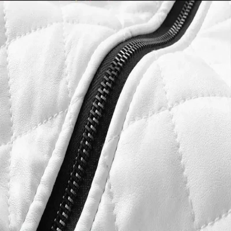 Men's Genuine Leather Motorcycle Jacket - Stylish & Durable Biker Jacket for Riding & Outdoor Adventures