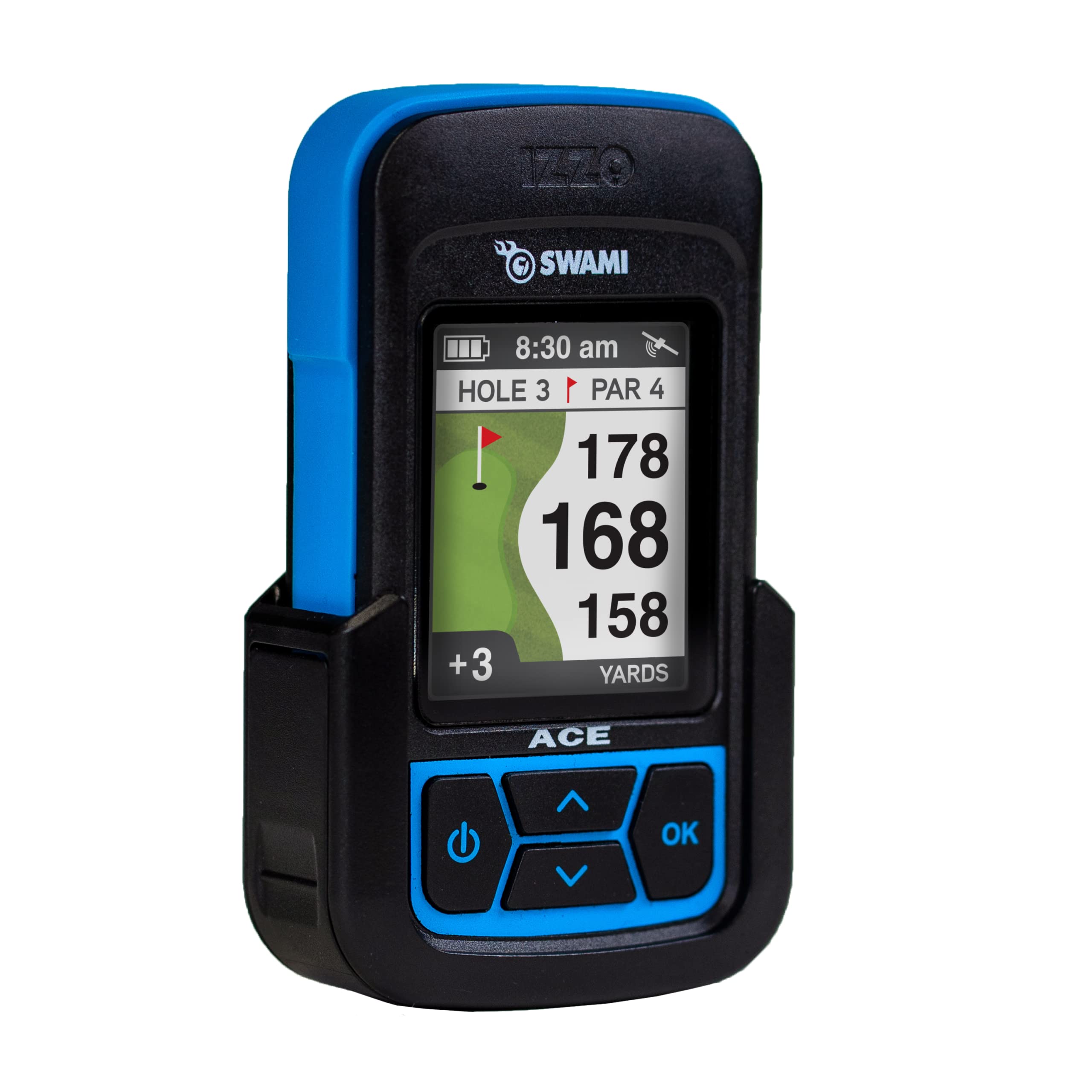 IZZO Golf Swami Ace Handheld GPS Rangefinder - Accurate Distance Measurement for Golfers | Perfect for Course Navigation & Improving Your Game