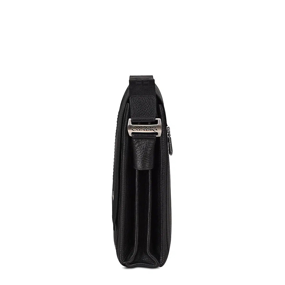 BOC03MA Stylish Black Stingray Leather Crossbody Messenger Bag for Men & Women - Perfect for Work, Travel & Everyday Use