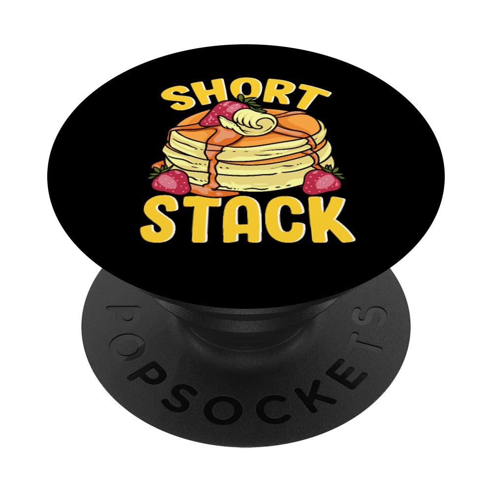 Funny Pancake Short Stack Waffle PopSockets - Swappable PopGrip for Breakfast Lovers | Perfect for Coffee Mugs, Phones & Tablets