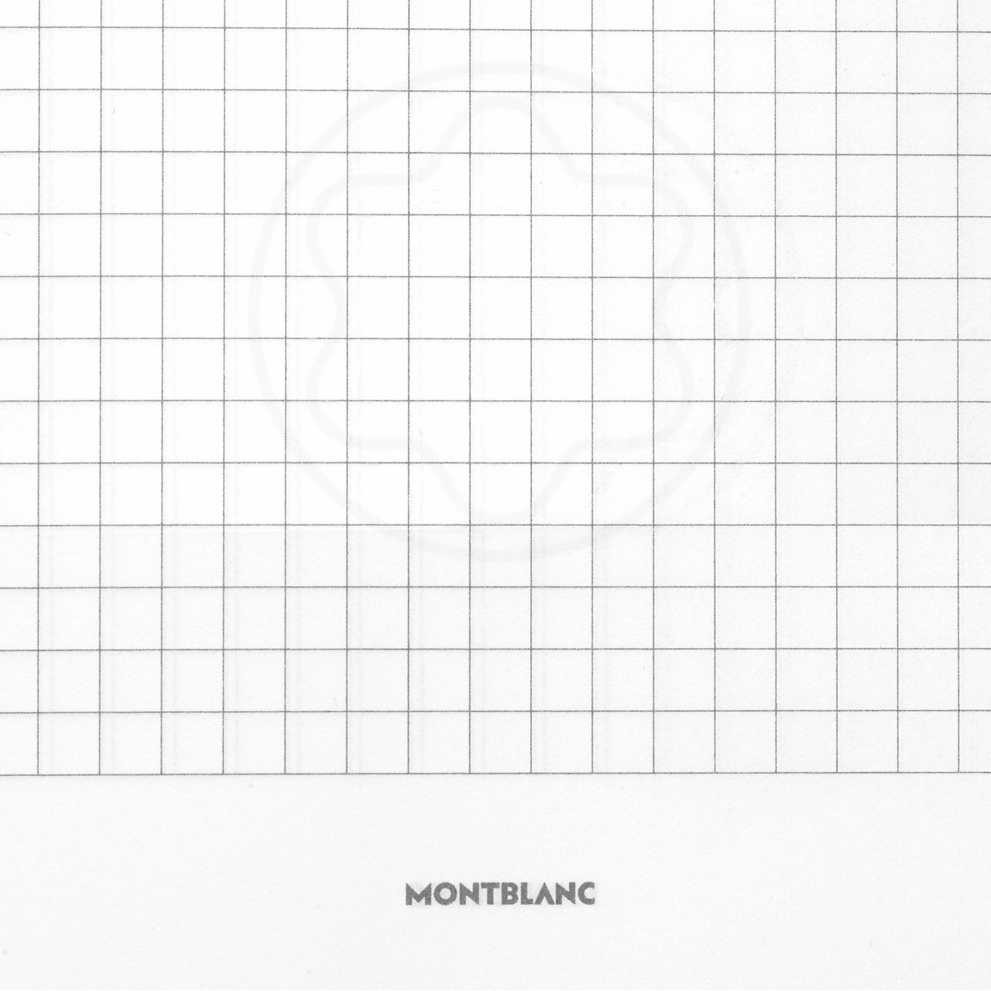 Montblanc Indigo Squared #146 Leather Notebook – Elegant Journal with Quadrille Pages, 5.9 x 8.2 inches – Premium Writing Notebook for Business, Journaling & Gift Giving