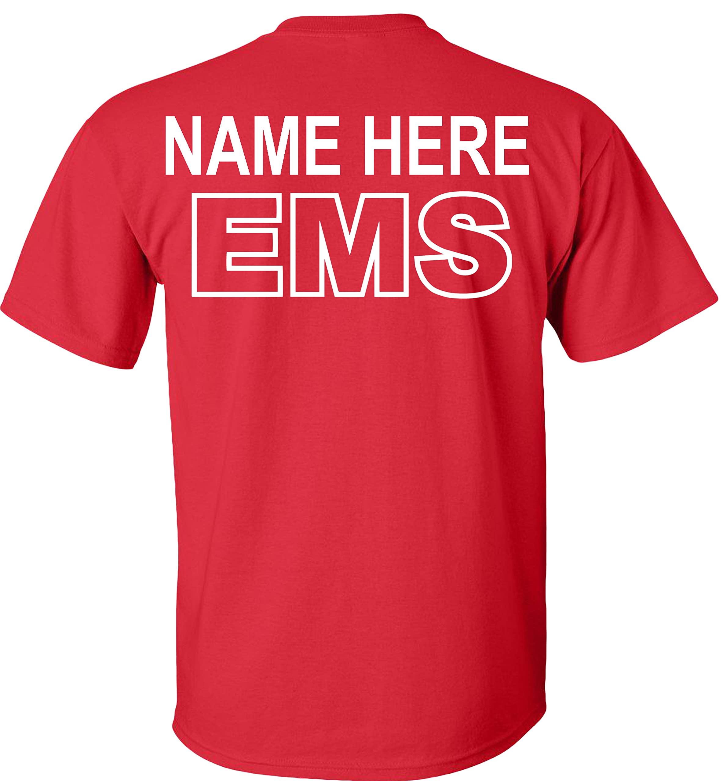 Custom EMS T-Shirt for Emergency Medical Services - Personalized EMT & Paramedic Apparel for First Responders | Perfect for EMS Week, Work Uniforms & Medical Professionals