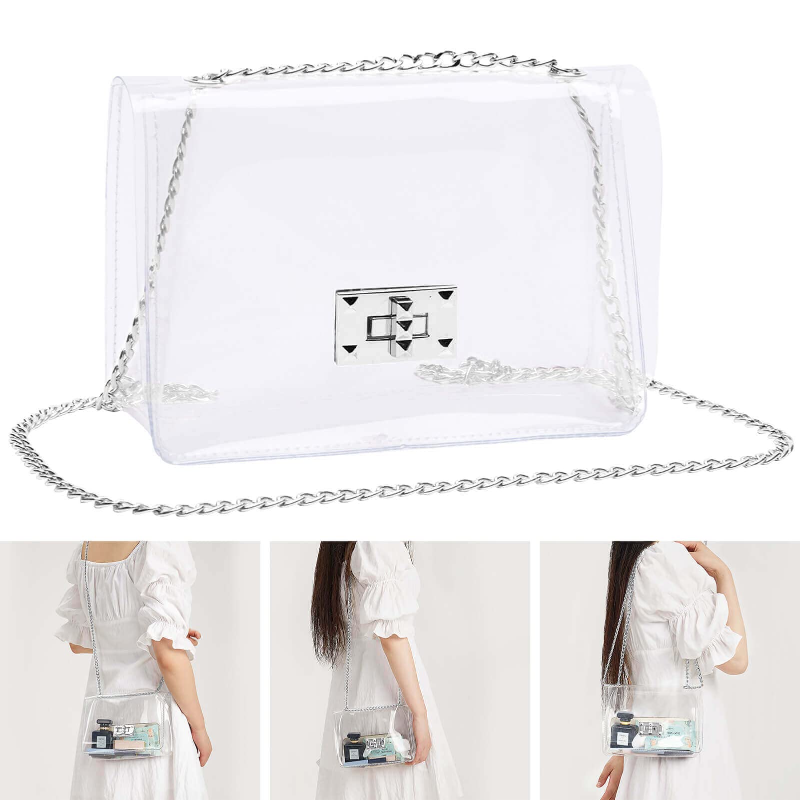 COROMAY Clear Crossbody Bag for Women - Perfect for Stadium Events