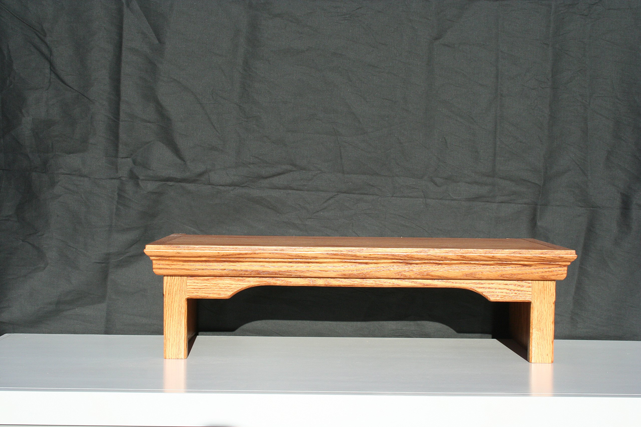Oak TV Stand - Traditional Solid Oak Wood Media Console 38W x 12D x 7H - Perfect for Living Room, Bedroom & Home Theater Entertainment Center