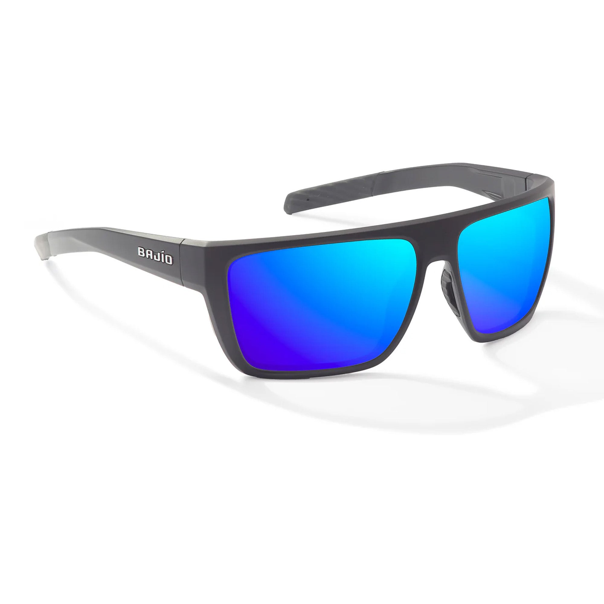 Black Matte/Blue Mirror Polarized