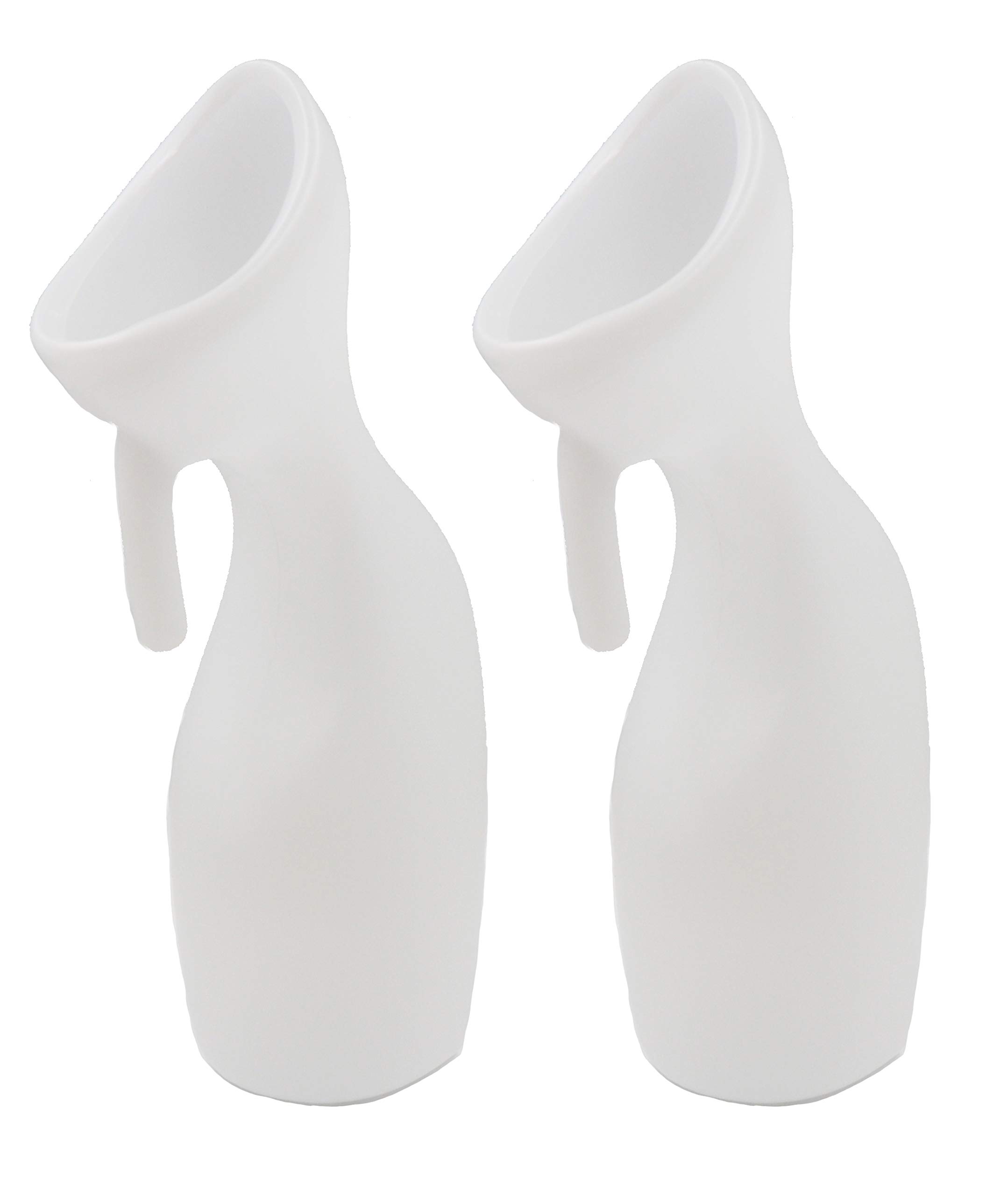 Portable Female Urinal for Women - Reusable & Easy Clean Travel Urination Device (2 Pack) - Perfect for Camping, Road Trips & Bedridden Patients