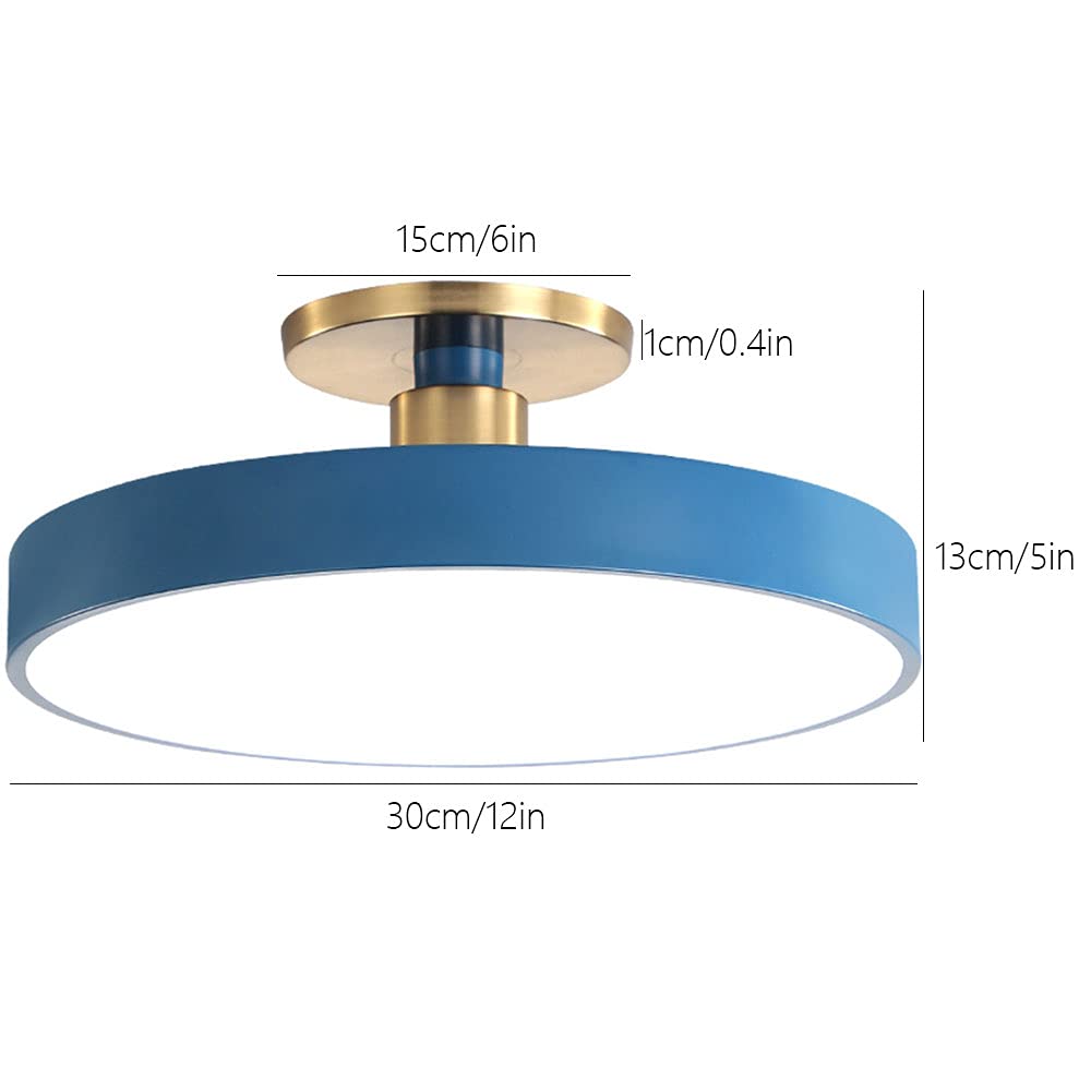 Modern Nordic LED Ceiling Light - Ultra Thin Round Flush Mount Fixture with Remote Control for Bedroom, Living Room & Office | Energy Efficient Dimmable Lighting Solution
