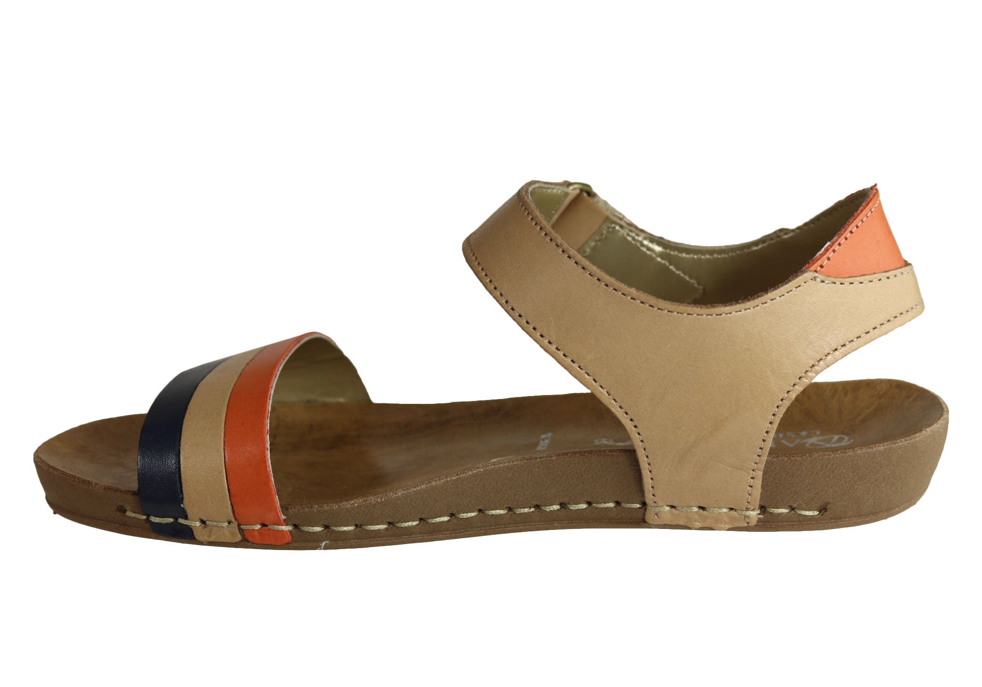 Andacco Canni Women's Comfortable Flat Leather Sandals - Handmade in Brazil - Perfect for Beach, Vacation & Summer Outfits