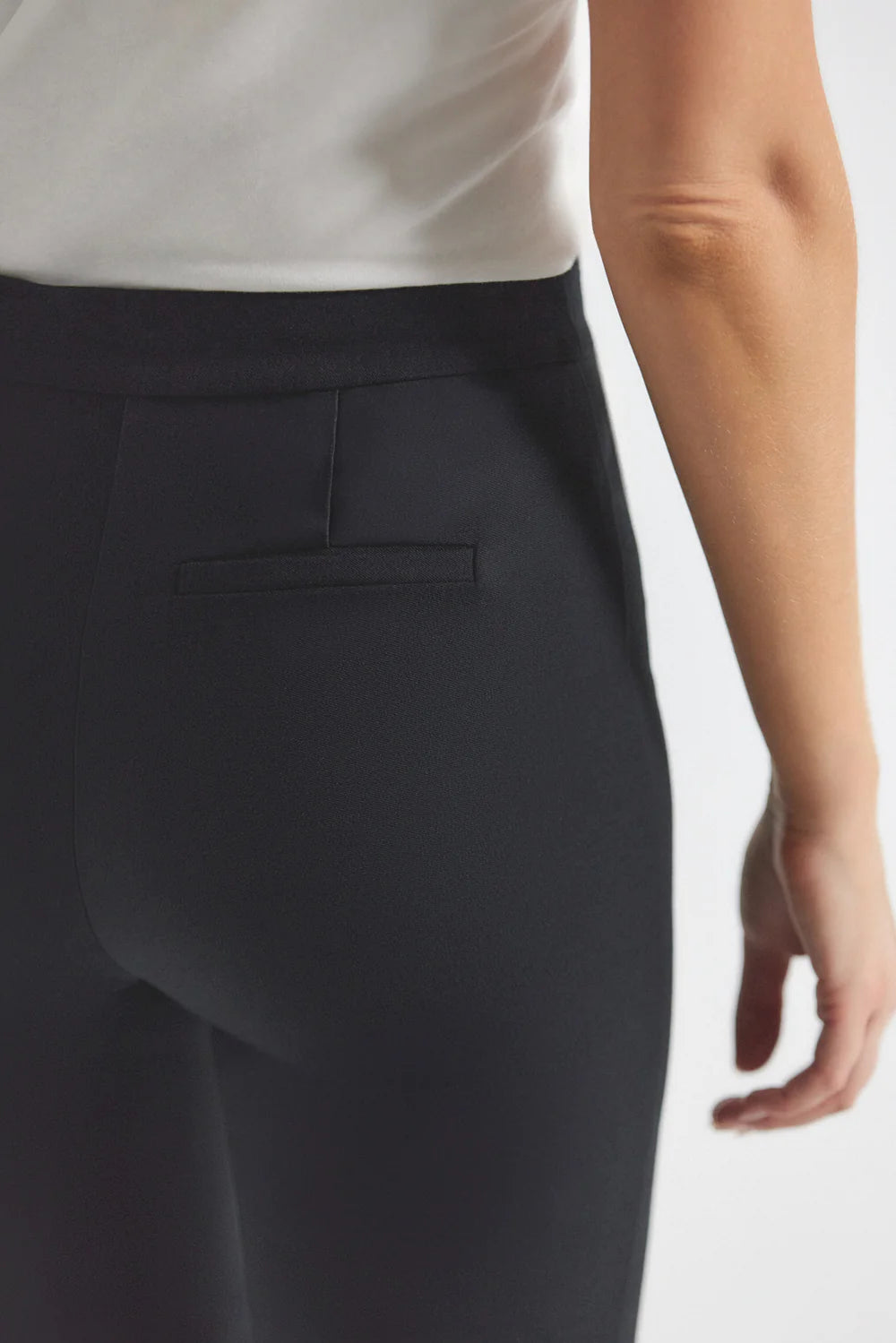 Crosby Flare Trousers for Women - High Waist Stretch Bootcut Pants in Black | Perfect for Casual Wear, Office & Night Out