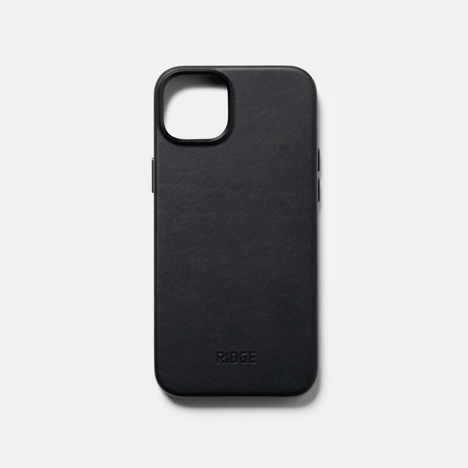 Premium Leather iPhone 15 Plus Case - Slim Protective Cover with Soft Touch Finish in Midnight Black - Perfect for Work, Travel & Everyday Use