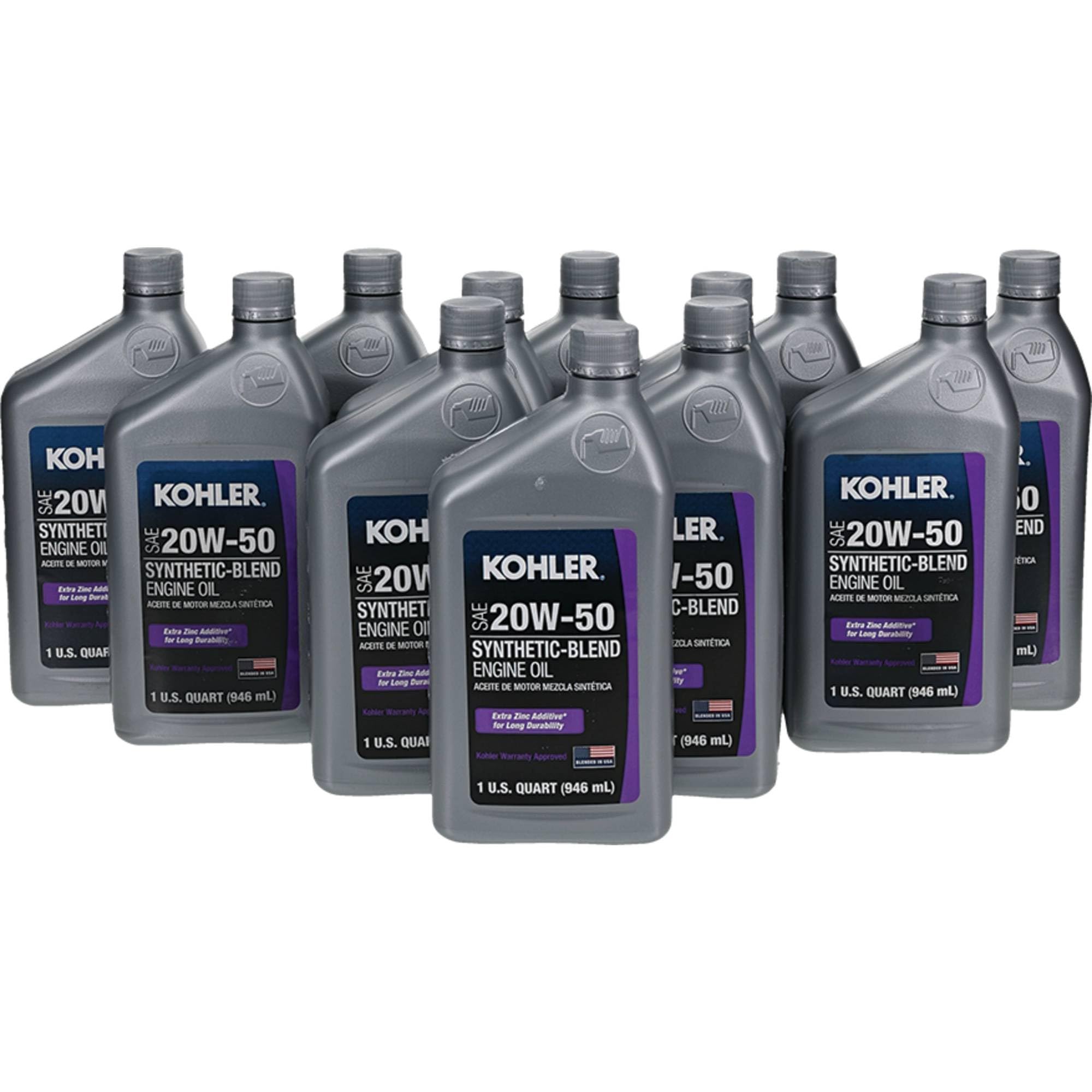 Kohler 055-924 4-Cycle Engine Oil - Premium Multi-Viscosity SAE 30 Motor Oil for Lawn Mowers, Tractors & Outdoor Power Equipment - Ideal for Year-Round Protection & Performance