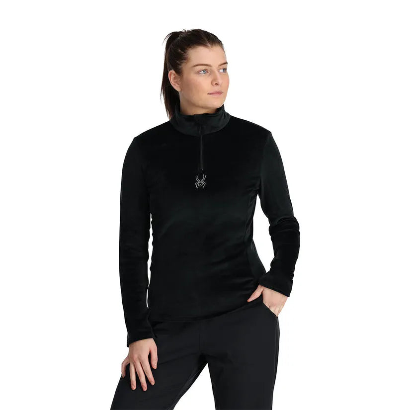 Spyder Women's Shimmer Bug 1/2 Zip Fleece Jacket 2025 - Warm Winter Pullover for Skiing & Outdoor Activities