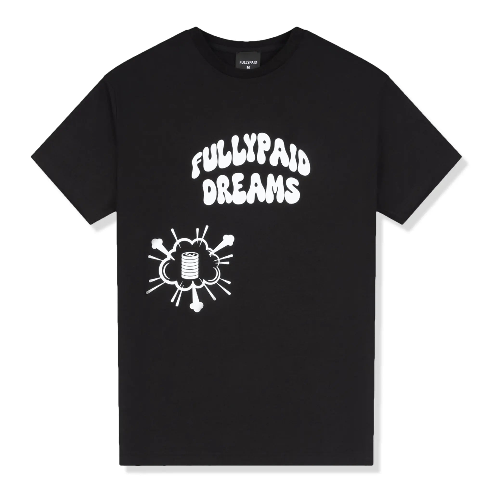 Fully Paid Dreams Black & White Oversized T-Shirt for Men & Women | Trendy Streetwear & Casual Outfit | Perfect for Daily Wear, Gym, and Lounge