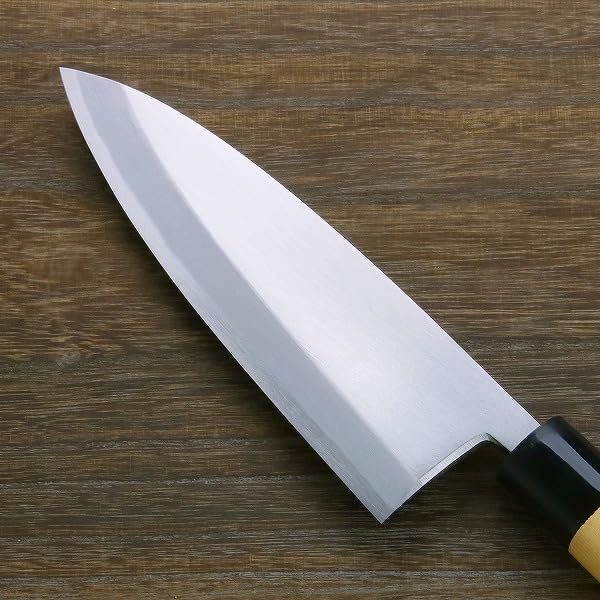 Premium Shirogami Steel Deba Hocho Japanese Kitchen Knife 180mm - Left-Handed Chef Knife for Sushi, Fish Filleting & Meat Cutting