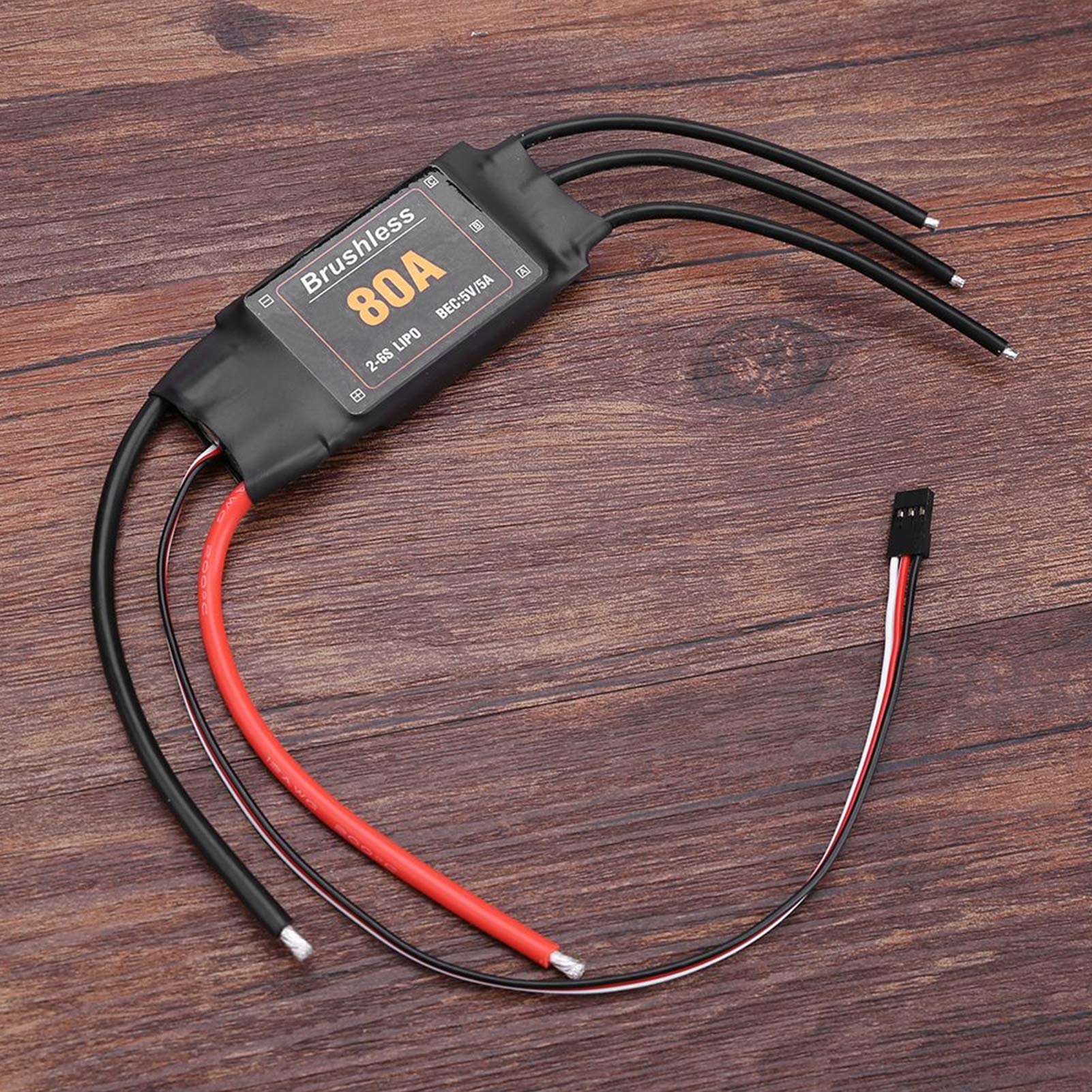 RiToEasysports 80A Brushless ESC - High Precision RC Speed Controller for RC Airplane & Helicopter | Waterproof & Durable | Perfect for FPV Racing & Aerial Photography