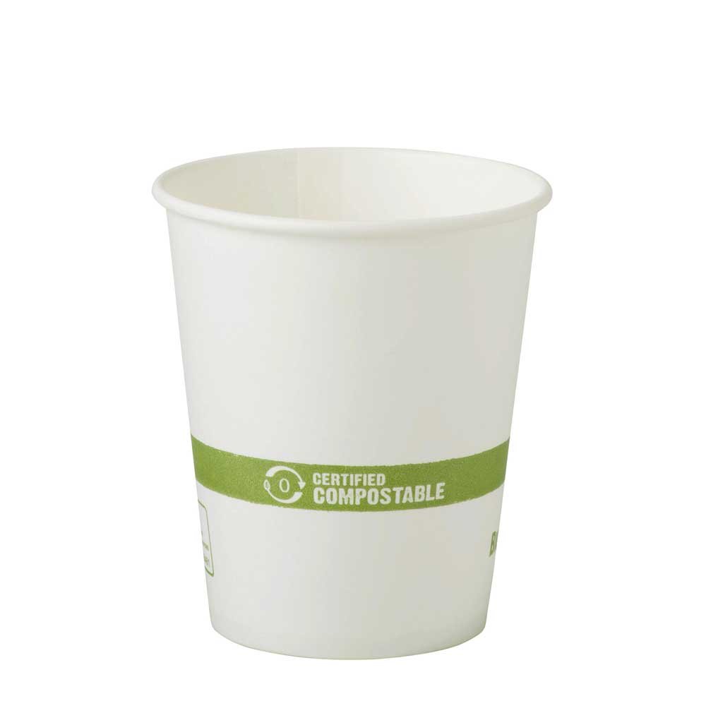 Eco-Friendly 6 oz Compostable Hot Paper Cups with Ingeo Lining - 1000 Count Case for Coffee, Tea & Office Break Rooms