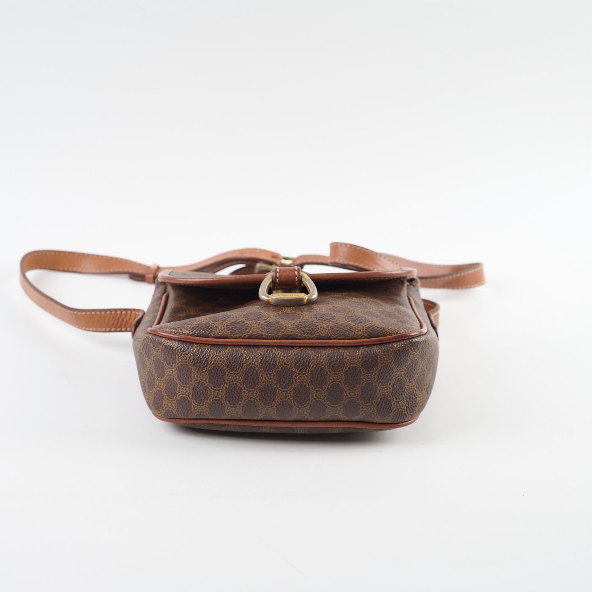 Vintage Celine Brown Crossbody Bag for Women | Authentic Leather Shoulder Bag | Perfect for Daily Use, Travel & Casual Outfits