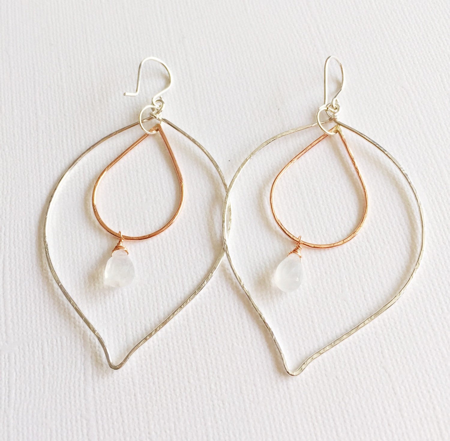 Yoshiko Moonstone Earrings (E133) – Elegant Handmade Jewelry for Women, Perfect for Weddings, Parties & Special Occasions
