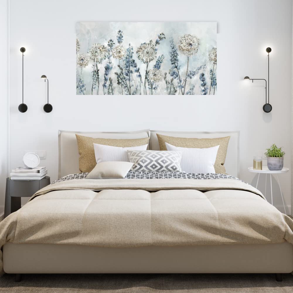 Fine Art Canvas Garden Heights IV Wall Decor - Hand Painted Canvas Print for Living Room, Bedroom, Bathroom, Kitchen, Office - Ready to Hang 50x26 Inches - Perfect for Home Decor & Gift Giving