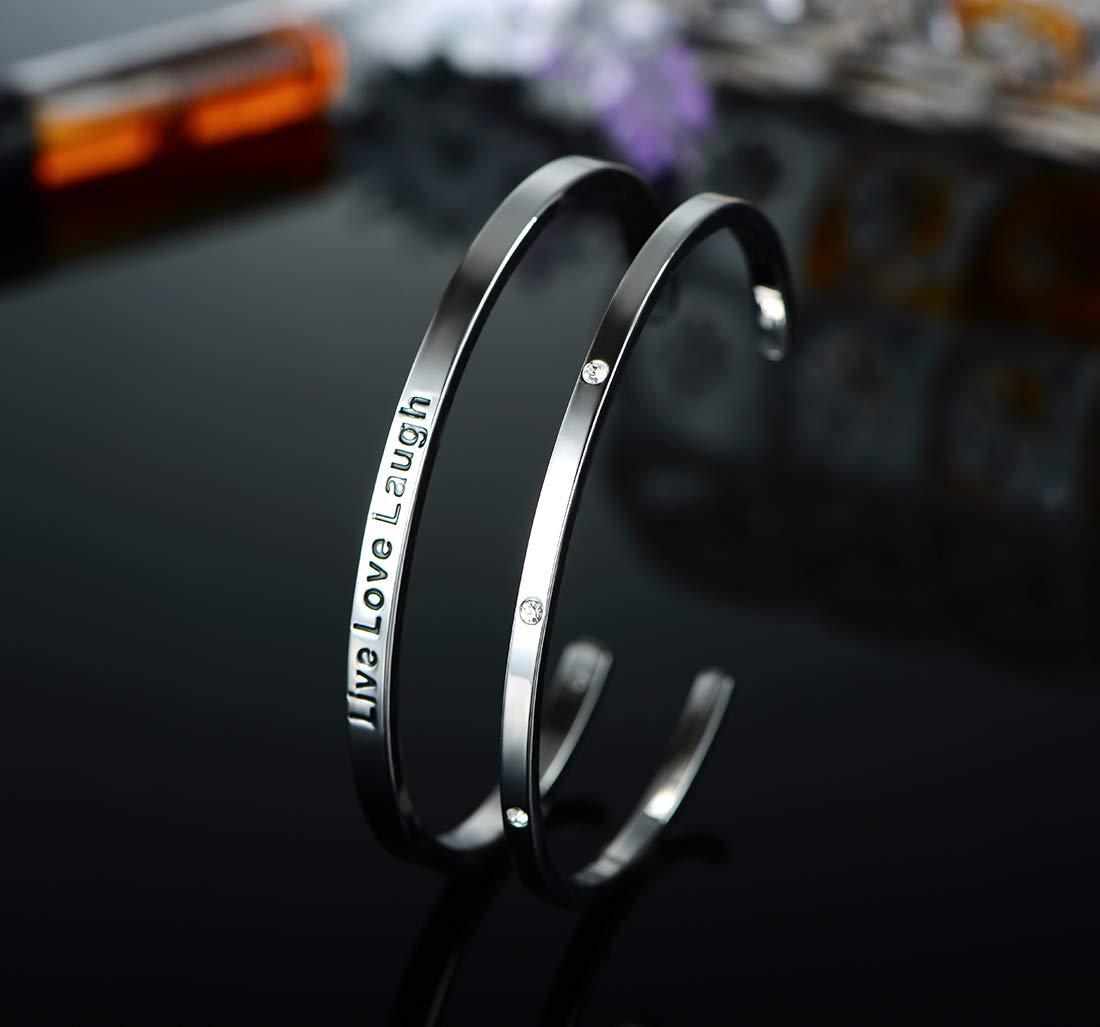 VOLUKA Inspirational Bracelets for Women - Family Tree of Life Bangle Bracelet, Adjustable Cuff for Girls & Teens, Perfect Gift for Mother's Day, Birthday & Friendship - Wear Daily or Special Occasions