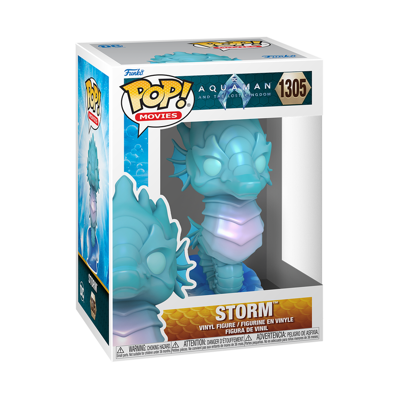 Funko Pop! Vinyl Figure: Aquaman (Storm) #1305 with Protector Case – Collectible DC Comics Superhero Gift for Fans & Display in Home or Office