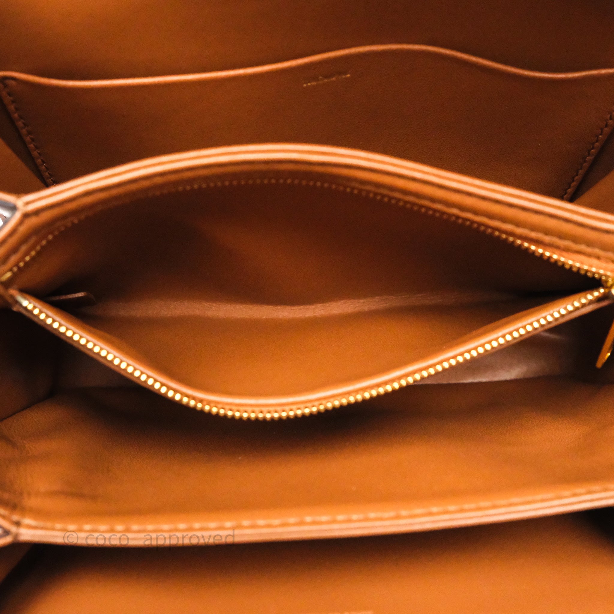 Celine Medium Triomphe Bag in Tan Natural Calfskin Leather - Luxury Crossbody Handbag for Women, Perfect for Work, Travel & Everyday Use