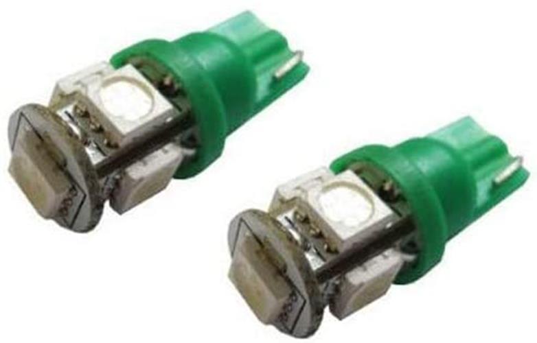 5 SMD 168 194 2825 T10 LED Car Interior Light Bulbs - Super Bright Emerald Green Dome & Map Lights for Cars, Trucks, SUVs - Perfect for Dashboard, Footwell, and Interior Lighting Upgrades