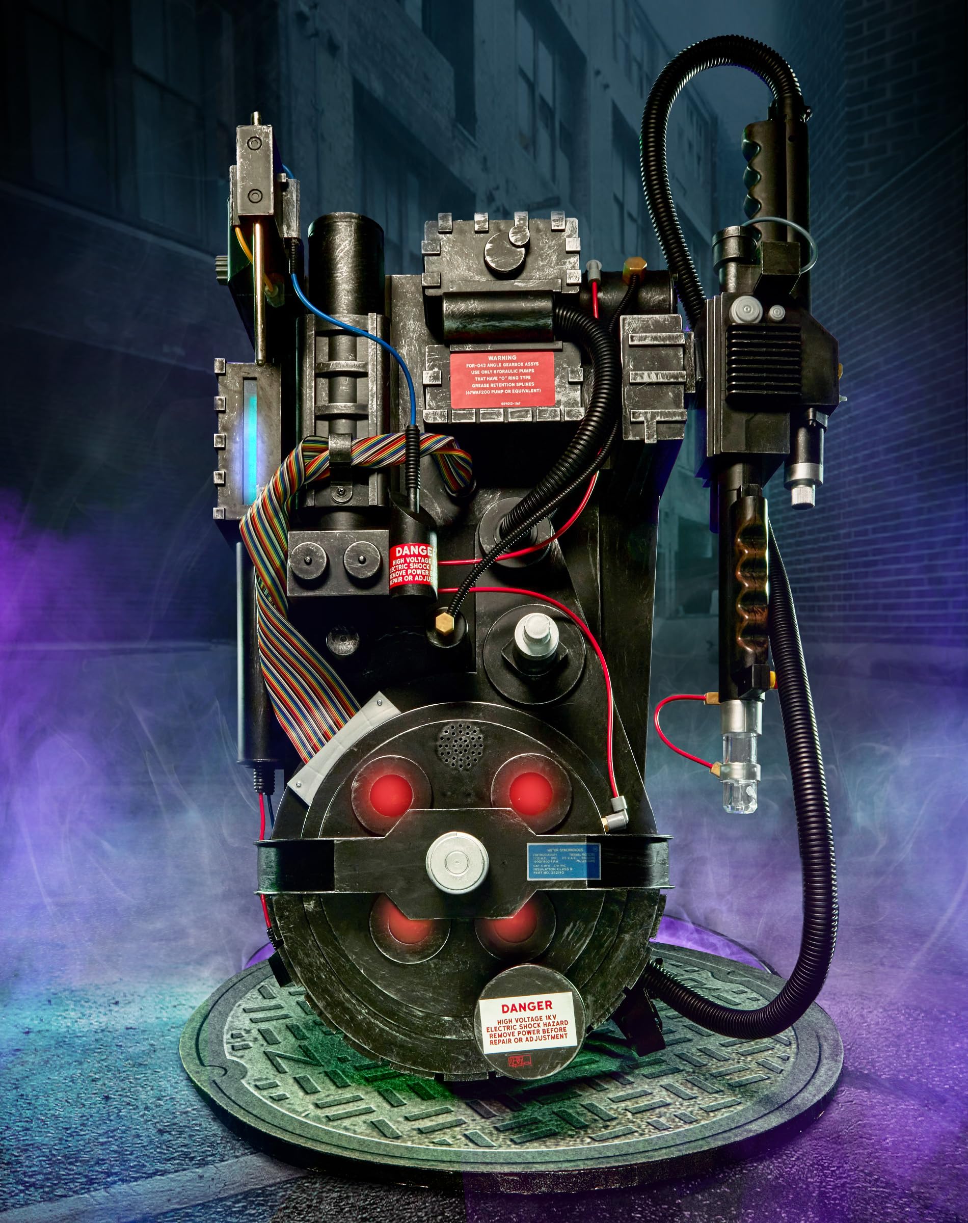 Official Ghostbusters Proton Pack Replica - Life-Size with LED Lights & Sound Effects | 3 Color Modes | Halloween Cosplay & Movie Collectible | Perfect for Costume Parties & Themed Events