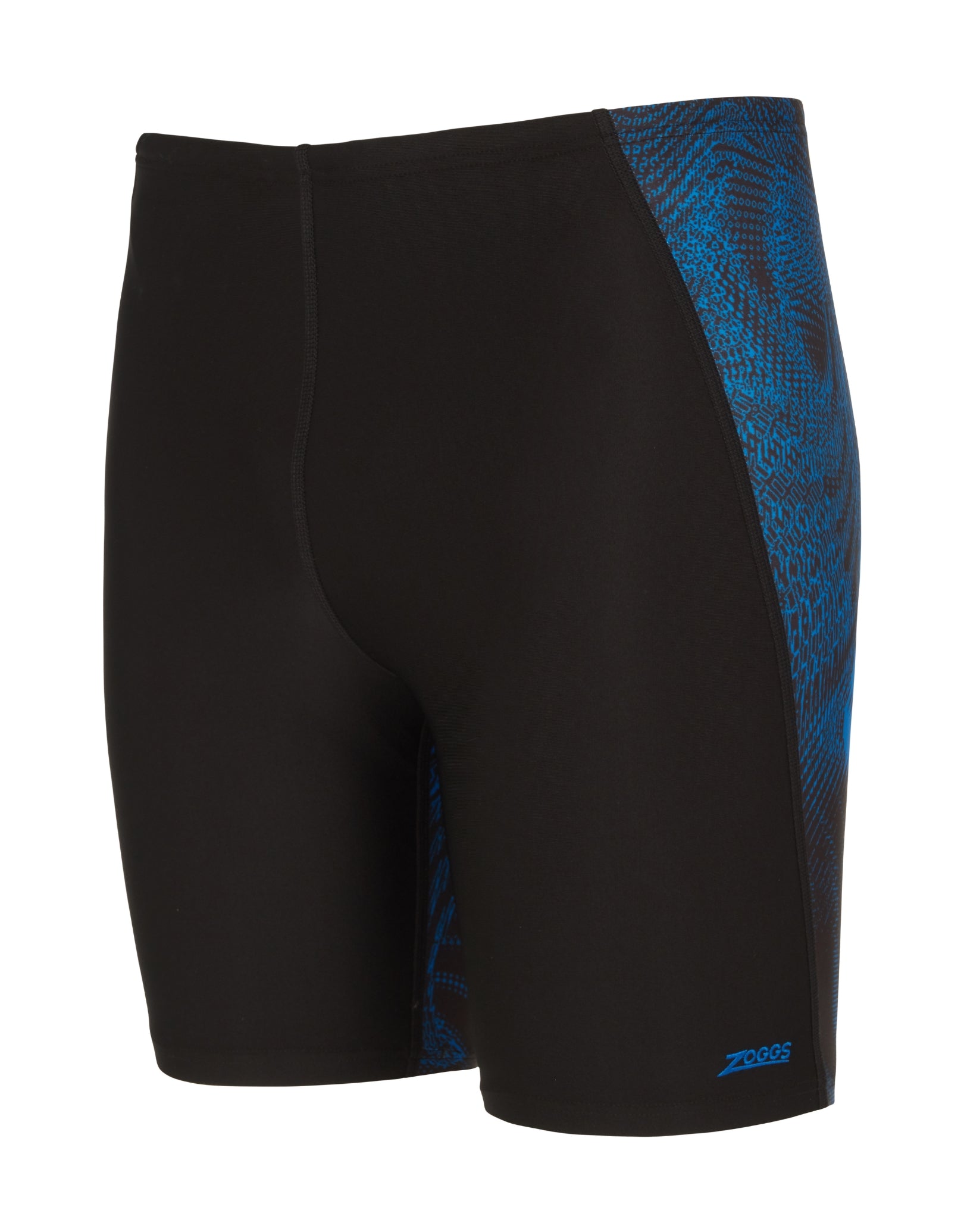 Web Cruise Mid Swim Jammer for Men - Black/Blue - Competitive Swimwear for Training & Lap Swimming