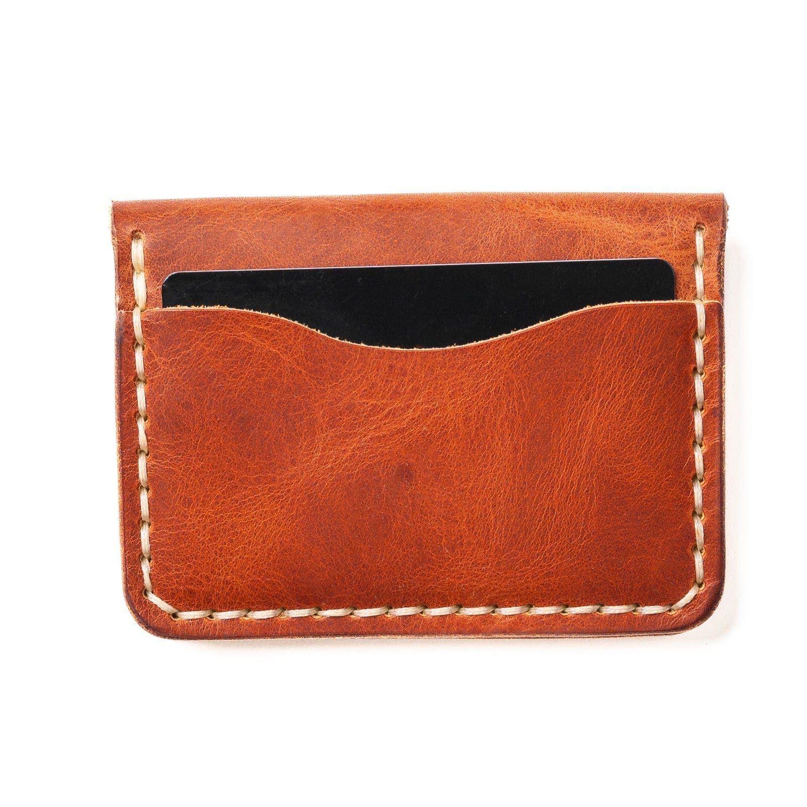 Genuine Leather 5-Card Wallet - English Tan | Slim RFID Blocking Wallet for Men & Women | Perfect for Travel, Business & Everyday Use