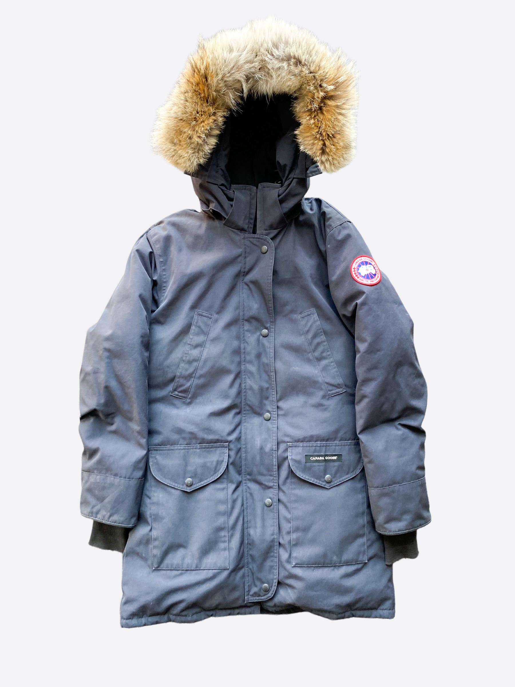 Canada Goose Navy Trillium Women's Winter Parka - Waterproof Down Jacket for Extreme Cold Weather | Perfect for Skiing, Hiking & Outdoor Adventures