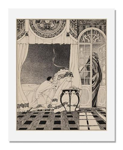 Kay Nielsen Inevitable - The Book of Death Series Art Print - Gothic Wall Decor for Home, Office & Halloween Party Decoration