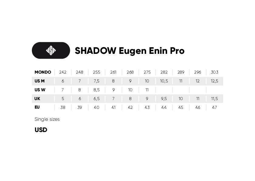 USD Shadow Eugen Enin III Pro Inline Skates - High Performance Rollerblades for Adults - Perfect for Speed Skating, Fitness Training & Urban Commuting