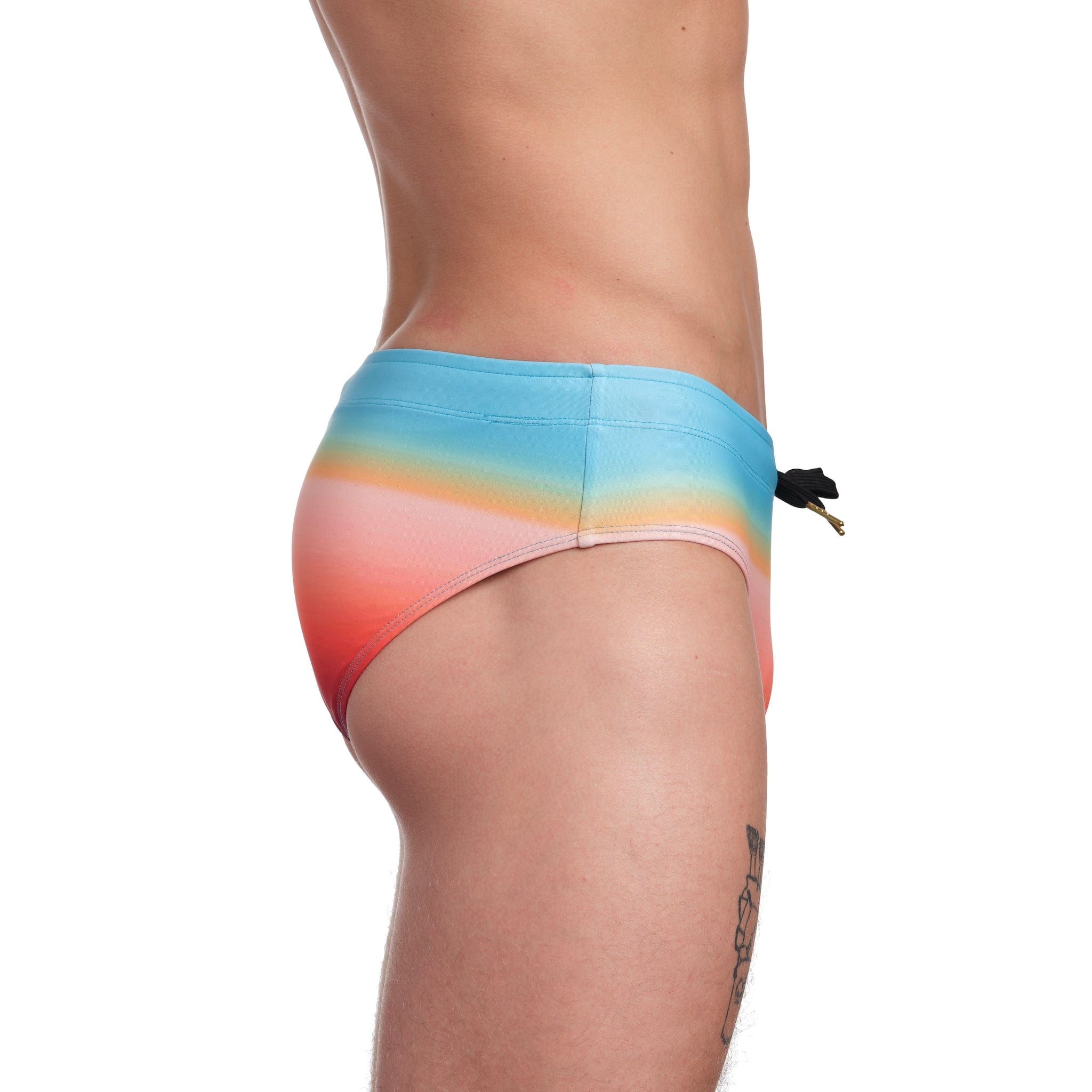 Ombre Swim Brief - Stylish Gradient Men's Swimwear for Beach, Pool & Vacation | Comfortable & Quick-Drying Swim Trunks