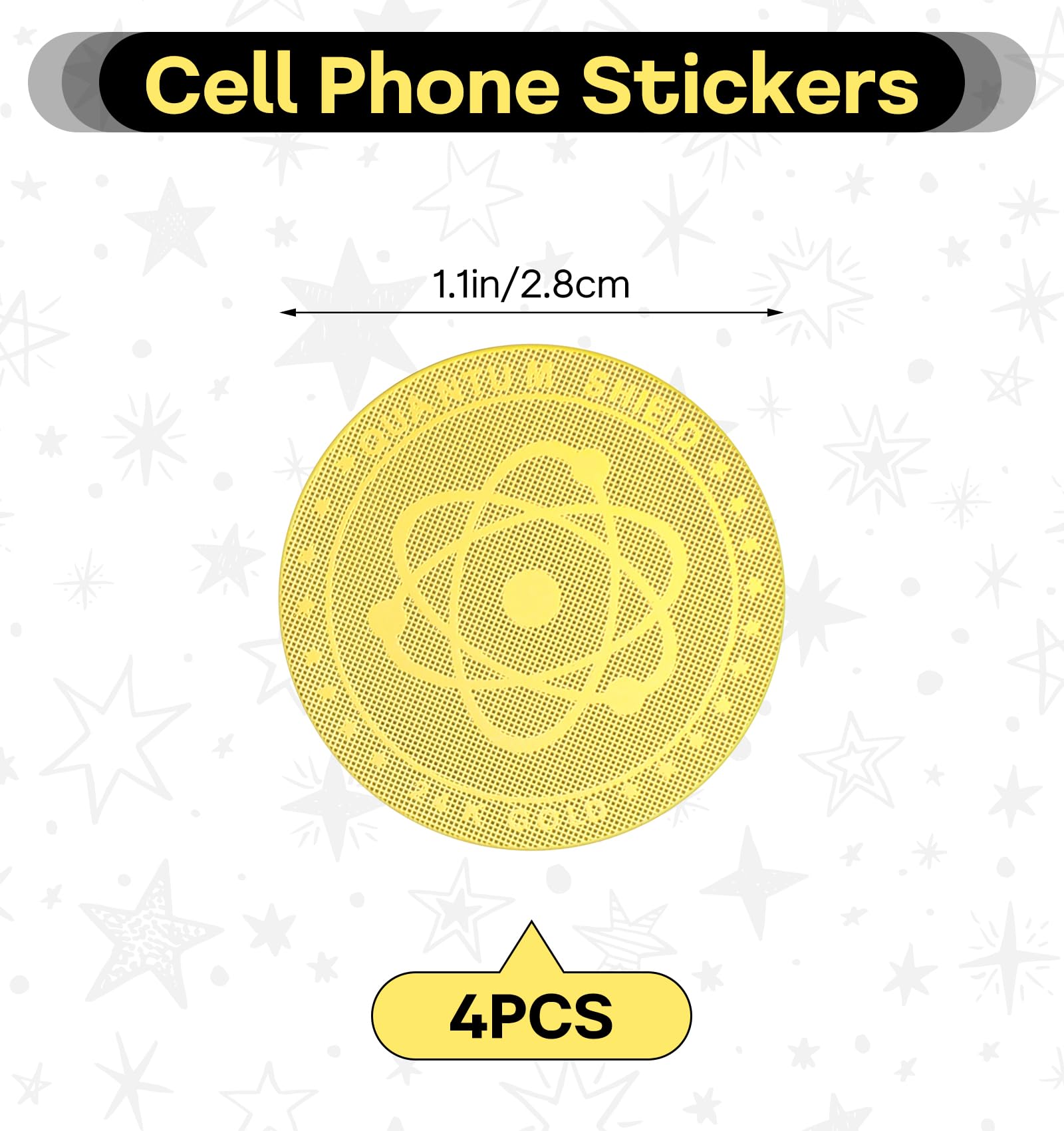 Universal Phone Stickers - Decorative Cell Phone Accessories for iPhone & Android | Trendy Vinyl Decals for Personalization & Protection | Perfect for Cases, Laptops & Tech Gadgets